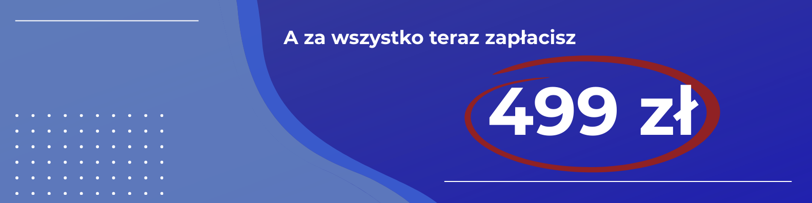 A za wszystko teraz zapłacisz 499 zł